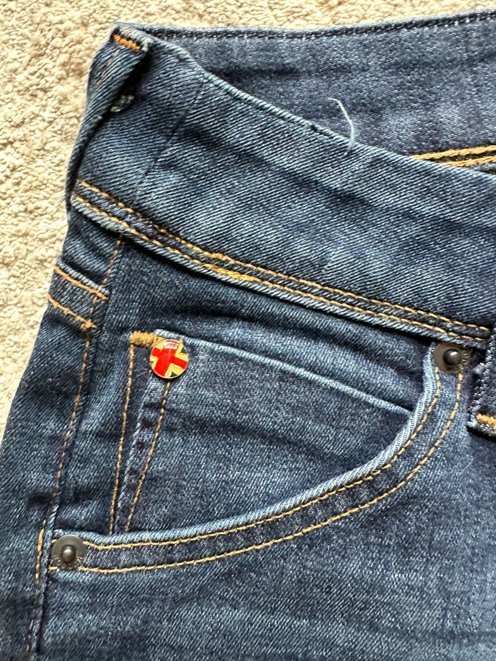 Hudson Jeans Modified Flap Pocket Denim Shorts Made in USA size 29 - Picture 7 of 10